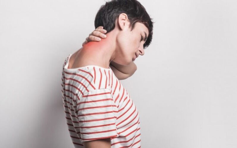 Neck pain in cervical vertebrae disease
